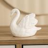 Elegant White Swan Statue Easy To Use Swan Couple Figurine Black Swan Ornaments  Office Decor