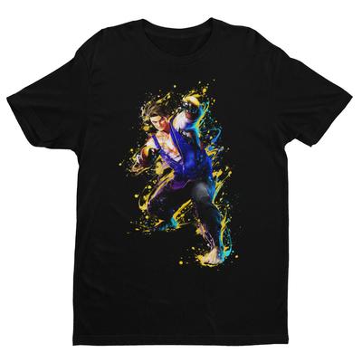 Camiseta Premium Unisex Luke Street Fighter 6 Arte del Personaje Regalos Jugadores