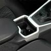 Silver Interior Water Cup Holder Frame Cover Trim Fit For Toyota RAV4 2019-2022