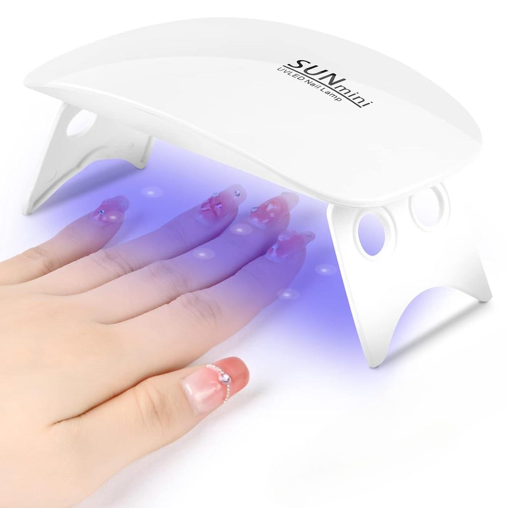 Lampă Manichiură 6 LED UV Lampă Profesională de Uscare Portabilă Mini Lampă Gel Unghii Uz Casnic Lampă Unghii Instrument Accesoriu Nail Art cu USB