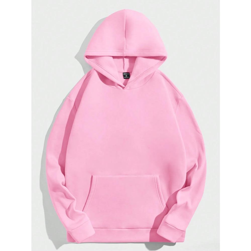 Winter Loose and Comfortable Hoodie Men's Cartoon Bear Print Fleece Sweatshirt Long Sleeve S-3XL