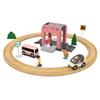 Children's Educational Wooden Toy Magnetic Rail Car DIY Assembled Early Education Train Suit Girl Gift