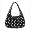 Sio Dot Fluffy Shoulder Bag [Black]