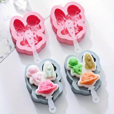 12Pcs/set Astronaut Rocket Planet Silicone Mould Tray Mold Tools Accessories