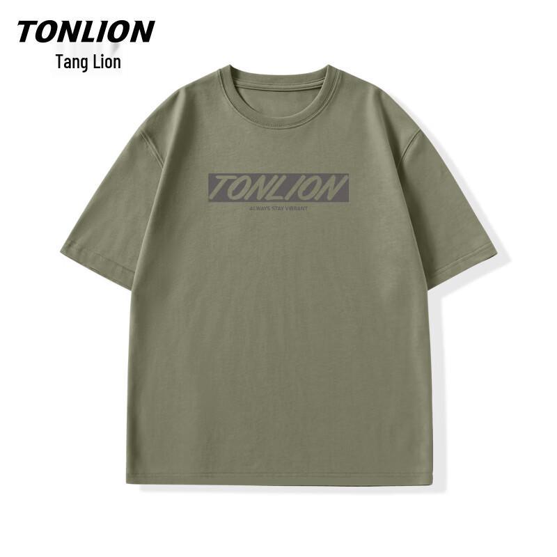 TonLion Unisex Cotton Round Neck T-Shirt