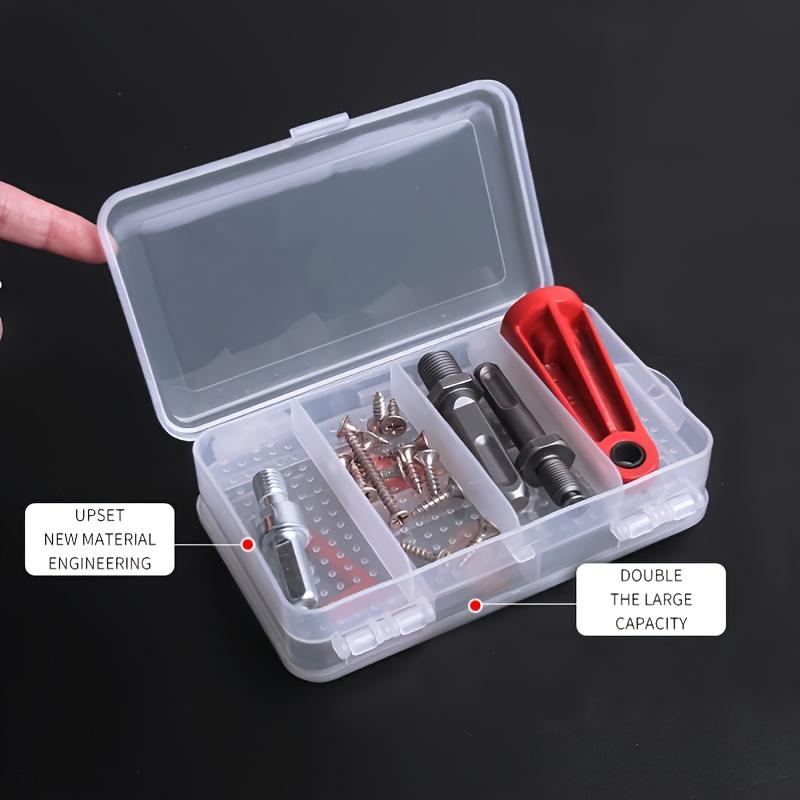 10 Grids Adjustable Transparent Plastic Storage Box for Small Component Jewelry Tool Box
