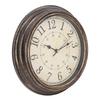Vintage Wall Clock Silent Quartz Movement Round Decorative Retro Hanging Clock for Living Room