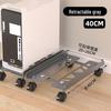 Steel Under-Desk Computer Case Rack with Casters: Movable Office Desk Storage Tray