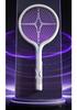 Wall-Mounted 3-in-1 Purple Light Electric Mosquito Swatter: Handheld, Electric Shock, Insect Attracting Killer Lamp