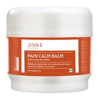 Jiva Pain Calm Balm 25gm Pack Of 1 Natural Balm For Muscular Tension Body Stiffness Joint Flexibility Support & Daily Comfort