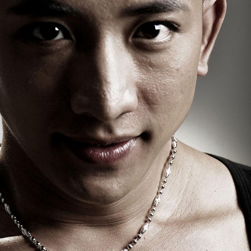 Чоловіче намисто зі 100% стерлінгового срібла 925 проби, намисто з ланцюжком, хлопчик, панк, хіп-хоп, рок, домінантне просте модне товсте намисто