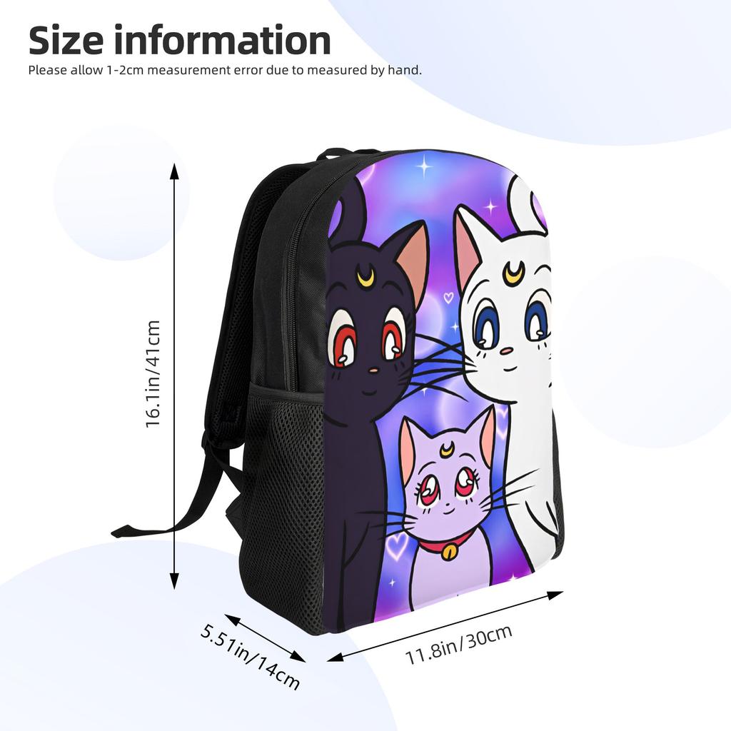 Sailors Moon Backpack Women Men Large Backpacks Polyester Fashion School Bags Camping Designer Rucksack