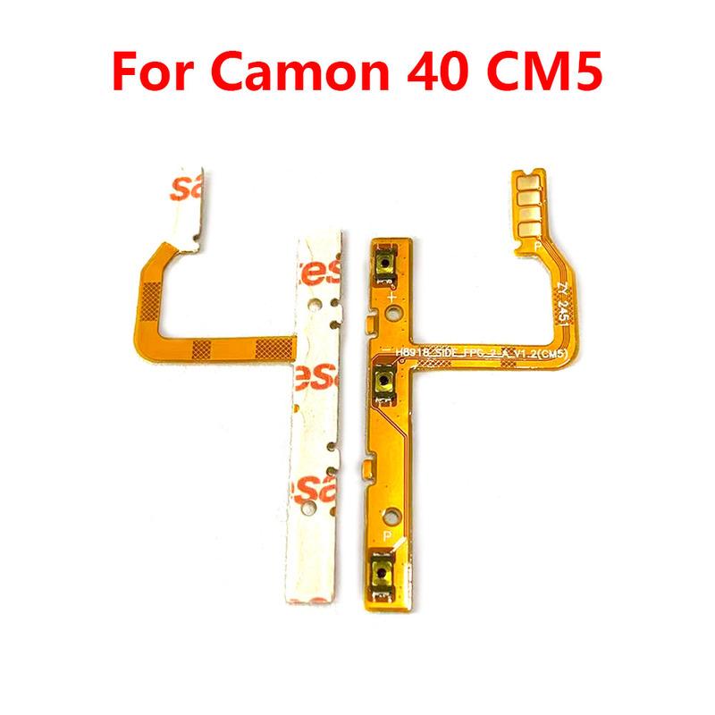 For Tecno Camon 40 CM5 Power On Off Button Volume Switch Key Control Flex Cable