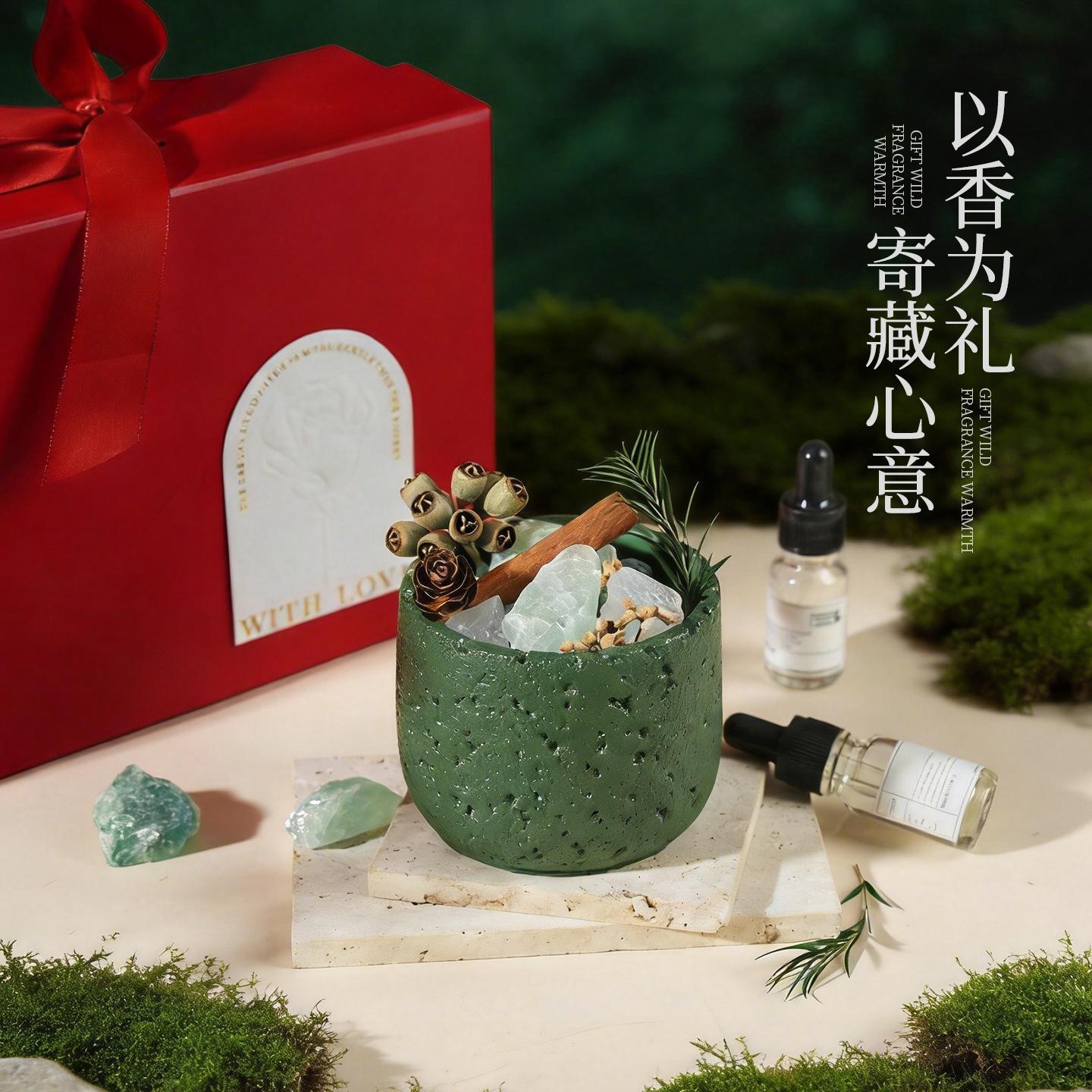 Living in the Mountains Aromatherapy Spar Gift Box Fireless Aromatherapy Diffuser Stone Bedroom Fragrance Niche Premium Gift Wholesale westin white tea