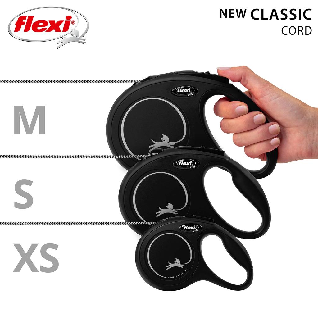 Flexi New Classic Cord S Than 8m Black (Less 12kg) [Dog Lead]
