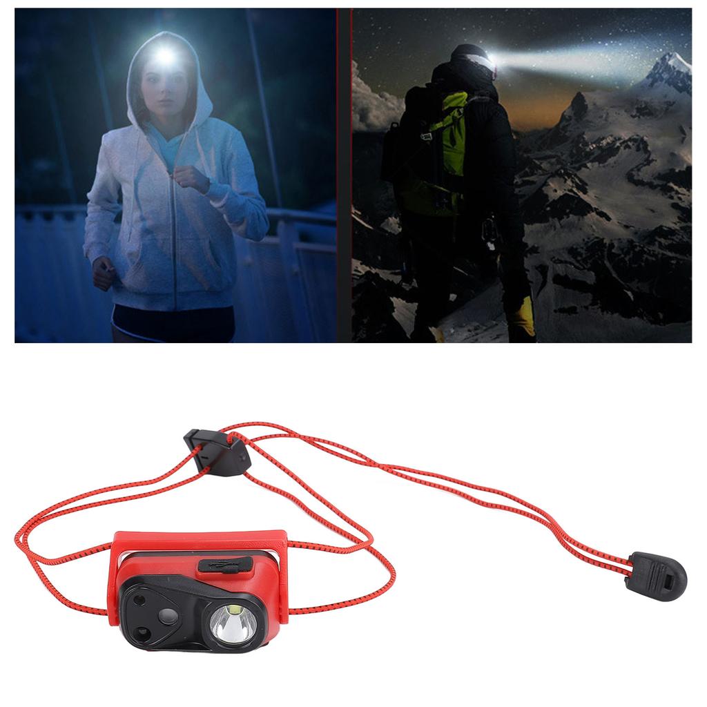 LED Headlamp USB Re able Super Bright Headlight Flashlight for Hiking Running Fishing Cycling Camping