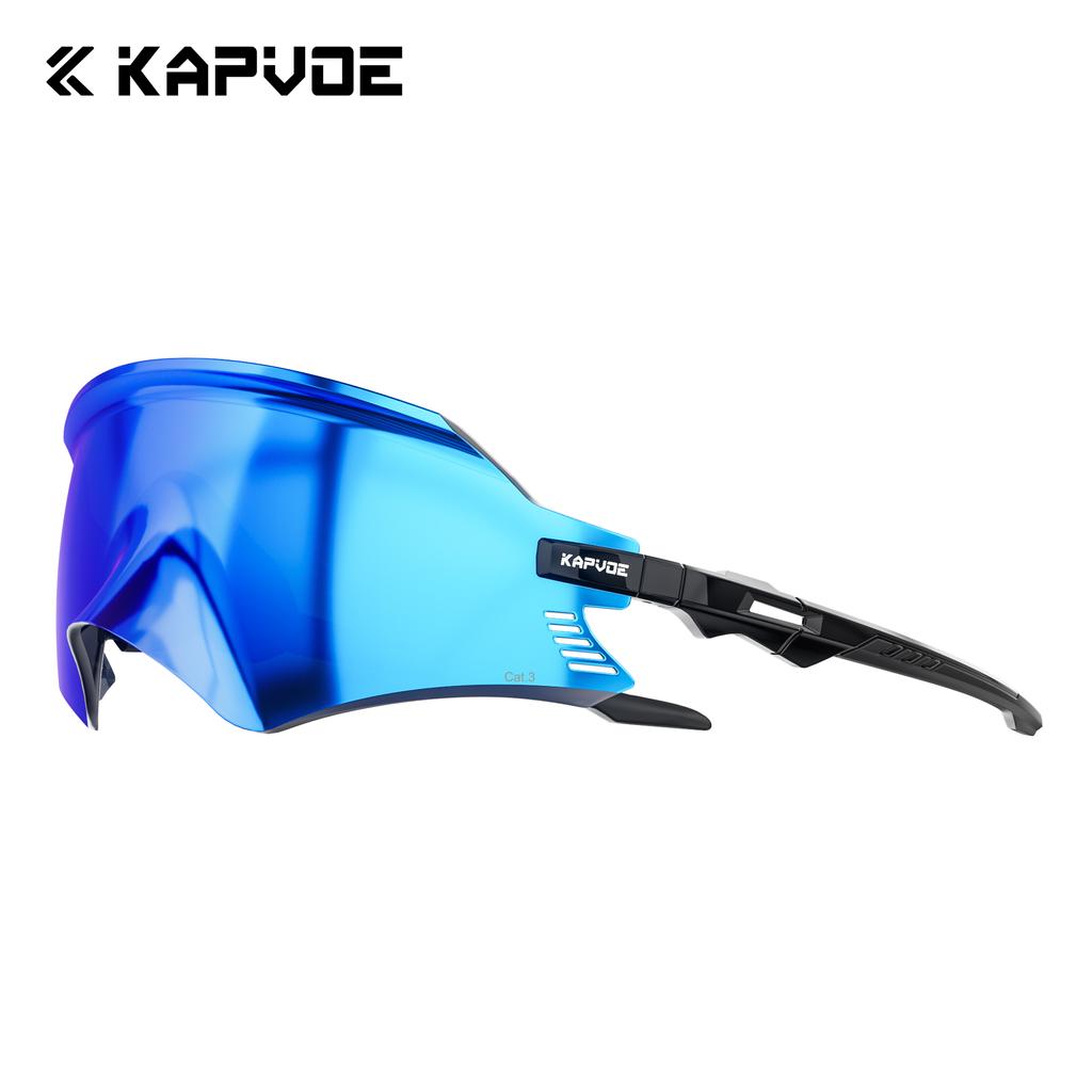 Kapvoe Cycling Glasses UV400 Men Bike Sunglasses Airbreathing MTB Eyewear Outdoor Sport Goggles Bike Glasses Oculos De Ciclismo