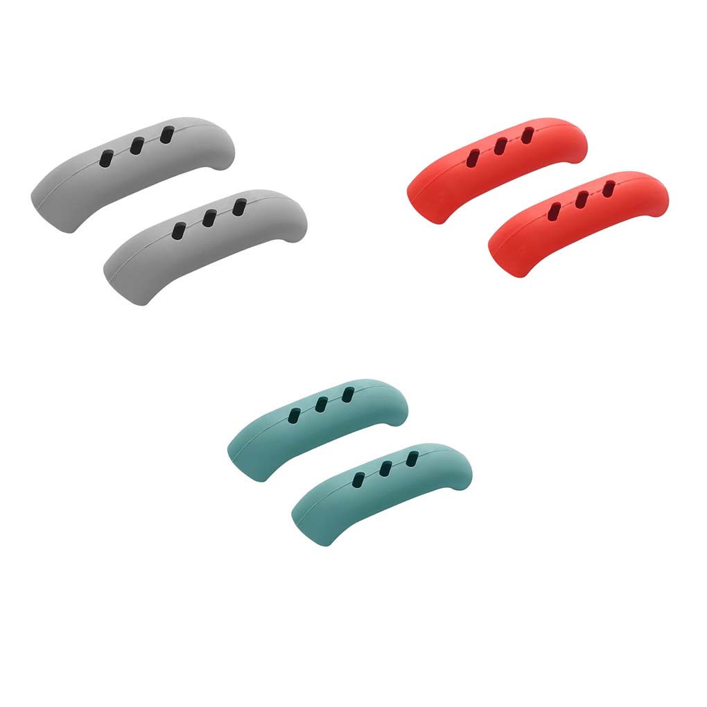 Lot de 2 Maniques en Silicone Résistantes à la Chaleur Couvre-Poignée Latérale d'Oreille de Poêle de Cuisine Aide à la Cuisson Protecteurs de Manchon d'Ustensiles de Cuisine