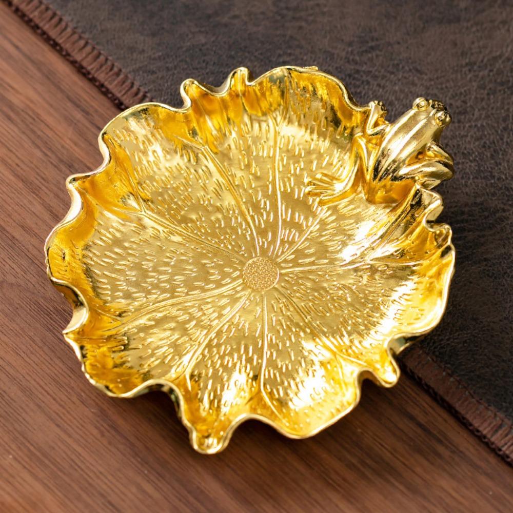 Chinese Style Retro Metal Coaster Exquisite Elegant Cup Holder Golden Heat Resistant Insulation Pad Home Decoration