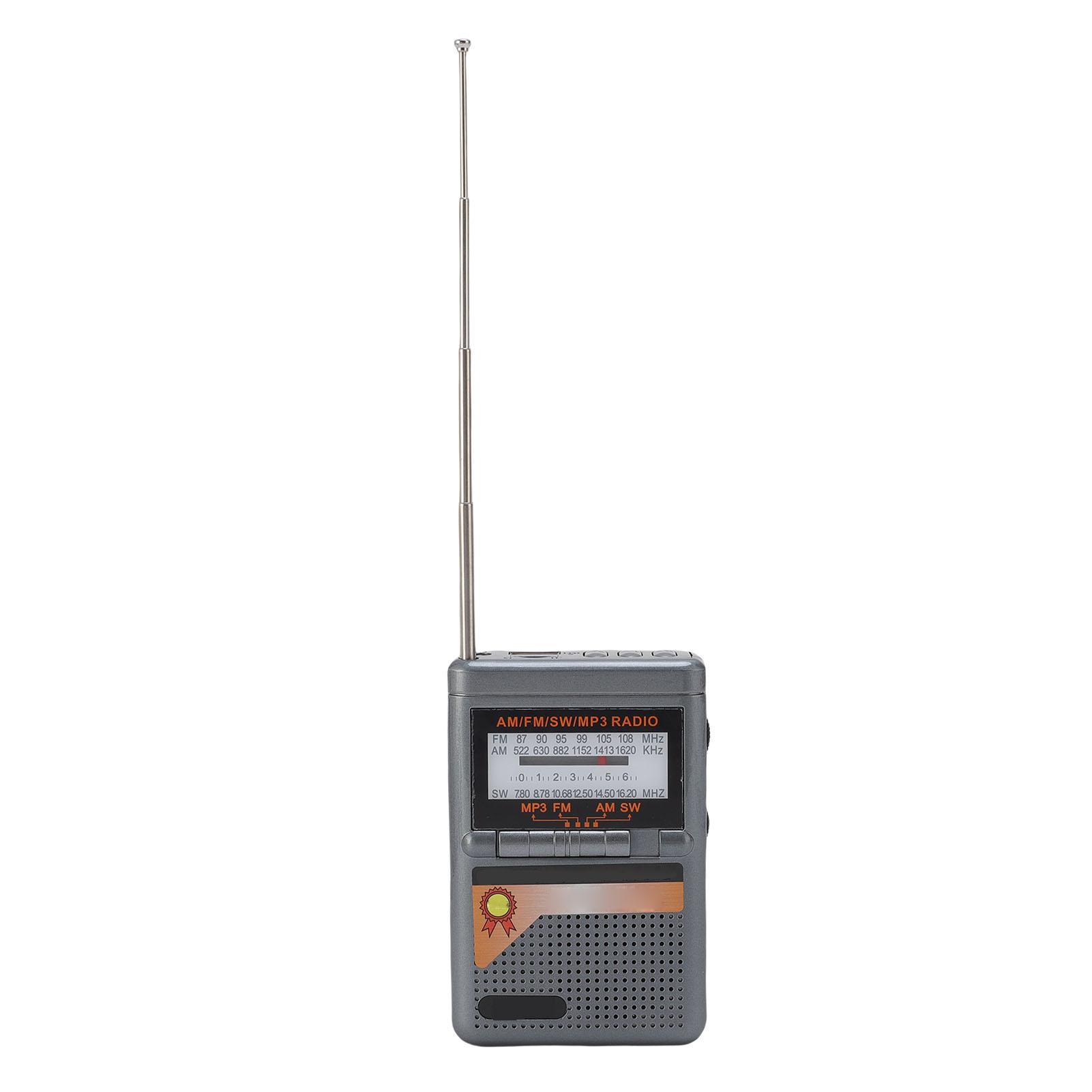 

FM MW SW Radio Battery Operated Portable Radio MP3 Player Excellent Reception Sound Seniors Radio with Card Slot for Home Outdoor Use