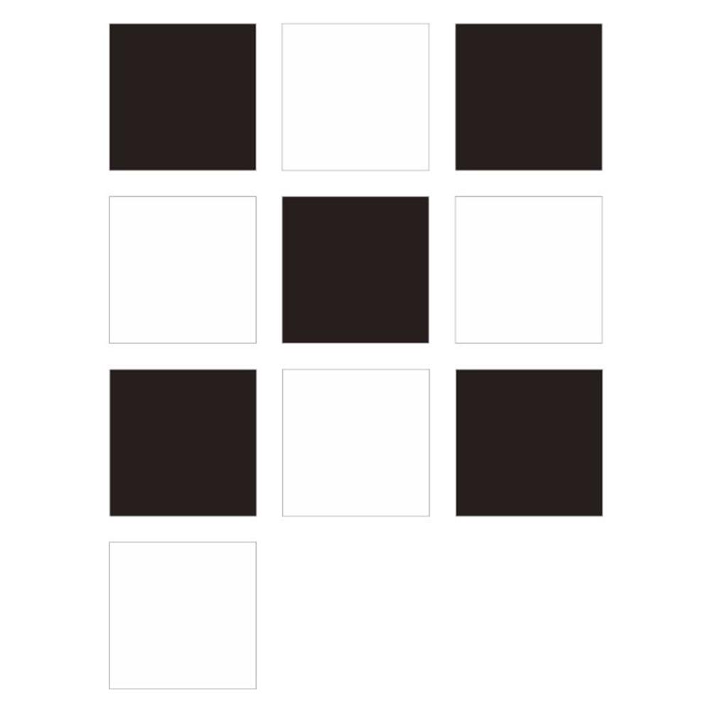Buy 10pcs Creative Wall Decals Black and White Mosaic Tiles Wall