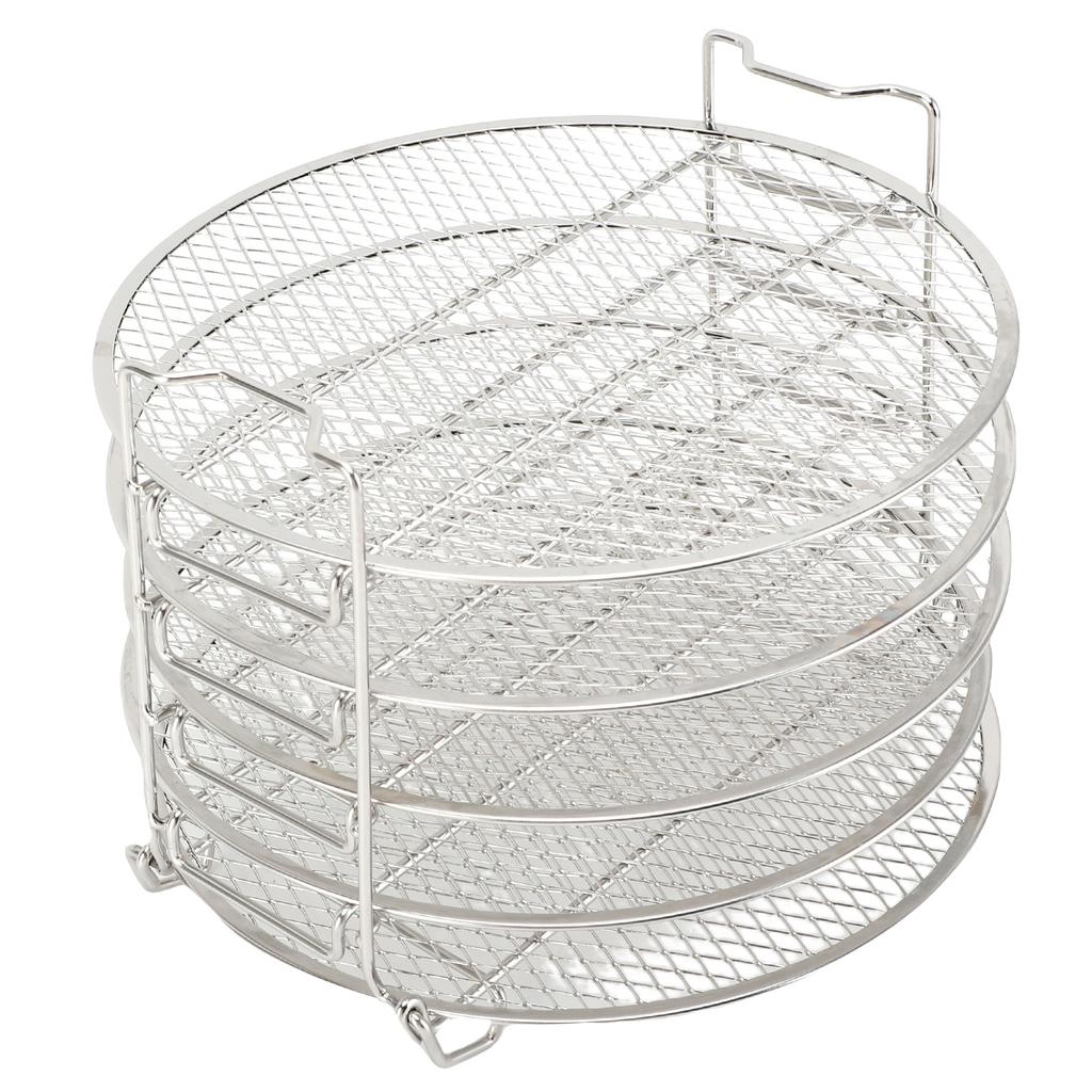 5patrovný stojan na dehydrátor vhodný pro Foodi 6,5qt 8qt stohovatelný nerezový rošt na dehydrátor