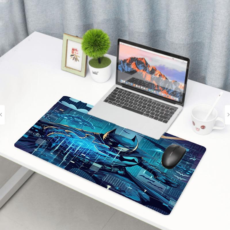 Batman Print Mouse Pad, Anti‑Slip Desktop Keyboard Mat, for PC Laptop Gaming Working Daily Use, Cool Festival Surprise Gift
