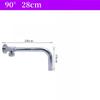 19-52cm Shower Head Extension Arm Wall Mounted Stainless Steel Rainfall Extend Pipe Tube Shower Holder Base Bathroom Accessories