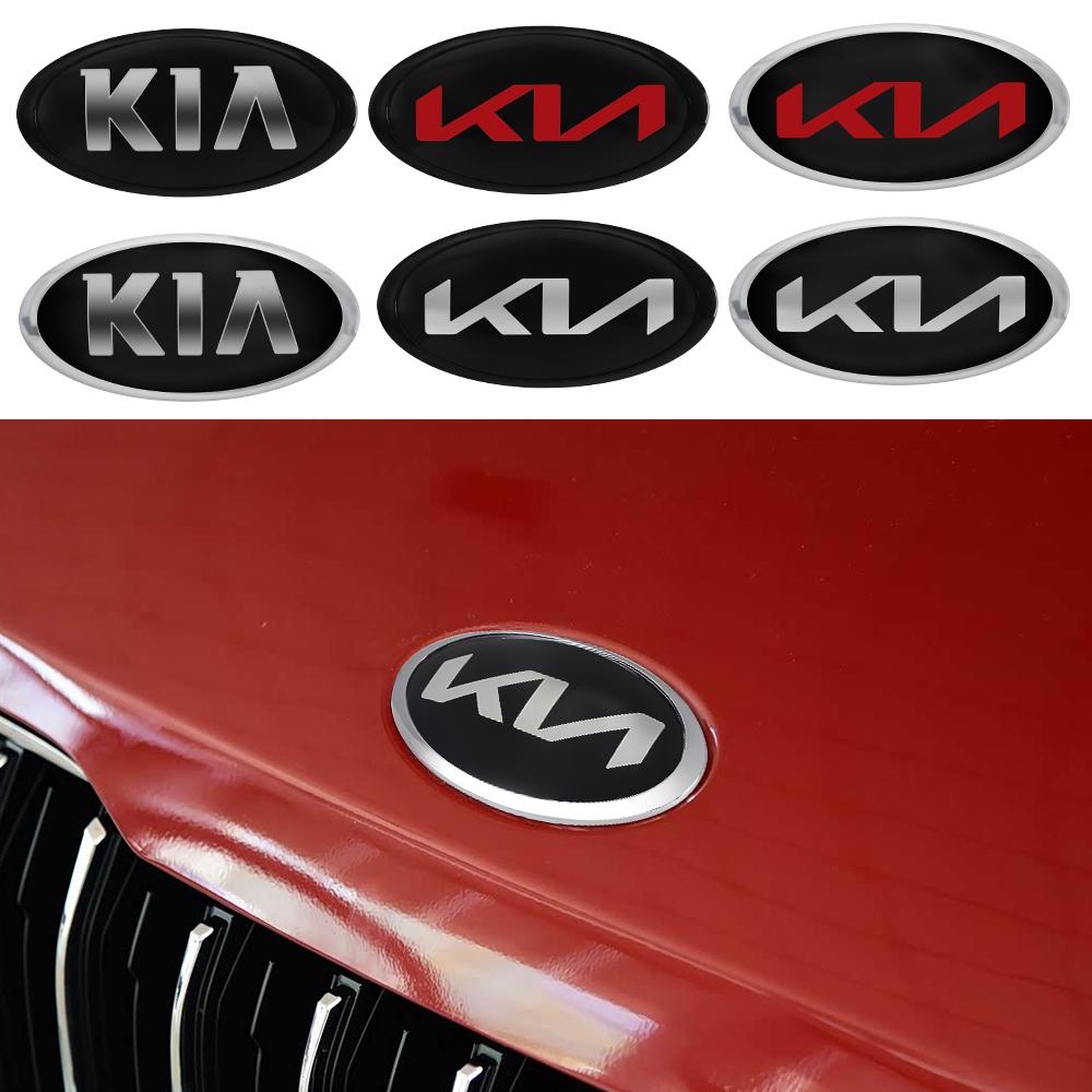 1PC Car Front Radiator Original Grille Emblem Logo Sticker For KIA Sportage Ceed Sorento Cerato Optima Picanto Rio Soul K3S K5