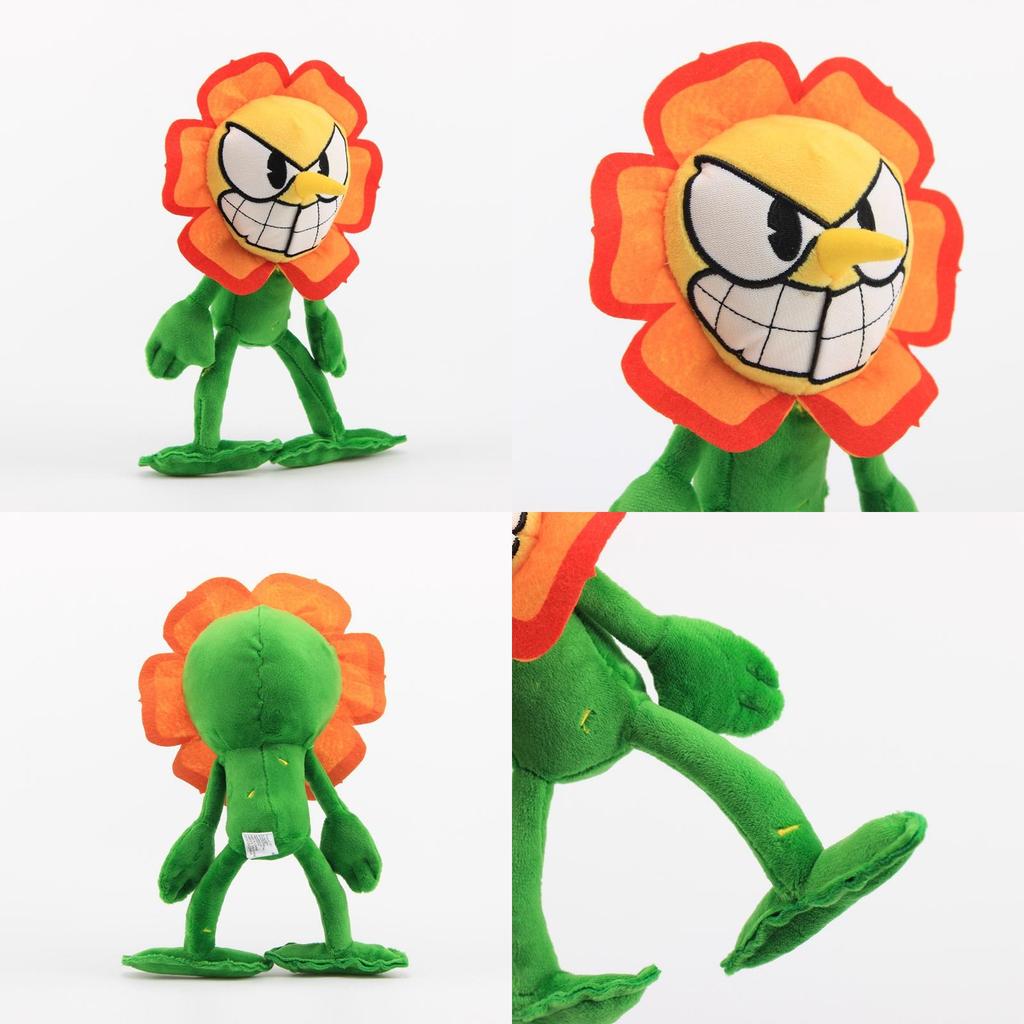Cagney Carnation Cuphead 10" Authentic Plush New Series 2 Soft And Premium Quality Toy