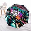 Printed Game Grand Theft Auto Folding Umbrella,Outdoor,Leisure,And Travel Umbrella,Durable Umbrella Fabric,Birthday And Holiday Gift