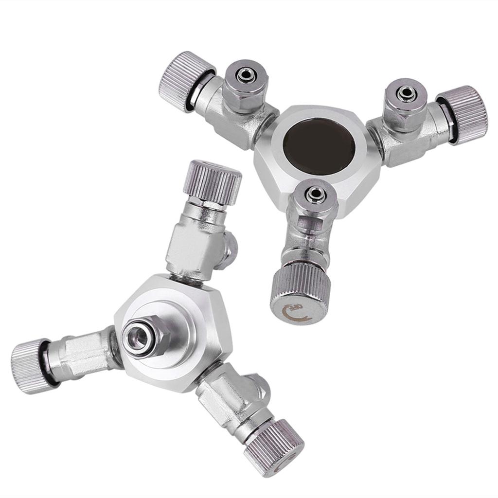 Mehrfachverteiler Aquarium Regler CO2 Splitter Ventil Aquarium (3 Wege)