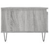 Vidaxl Coffee Table, Sonoma Grey Oak 90X50X36.5 Cm, Wood-Based