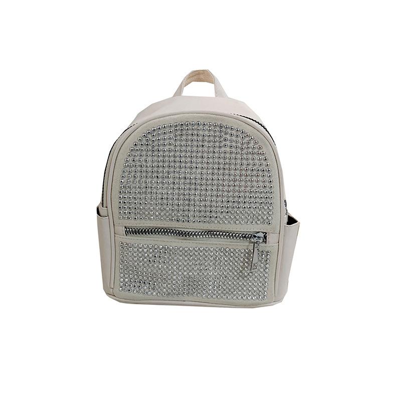 Schoolbag New Women's Premium Light Backpack Foreign Style Going Out Bright Diamond Small Backpack Versatile Fashion Shoulder Bag