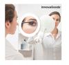 Led Cosmetic Mirror With Magnifying Suction Cup