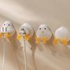 1/2Pcs Cable Rack Chicken Duck Shape Cable Holder Strong Load Bearing Data Cable Storage Hook Wall Mounted Space Saving Rack