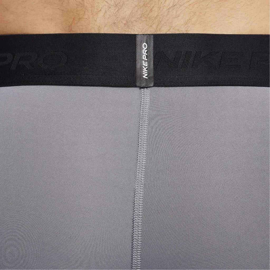 Nike Pro Logo Patch Fitness Long Pants Men Bottoms Smoke-Gray FB7953-084