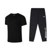 Quick-Dry Summer Fitness Running Lightweight T-Shirt Casual Sports Suit Men Tops ATSU819-1+AYKU909-1