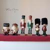 Cartoon Christmas Resin Nutcracker Hand Painting Handcrafted Nutcracker Puppet Pendant Standing Christmas Tree Accessory
