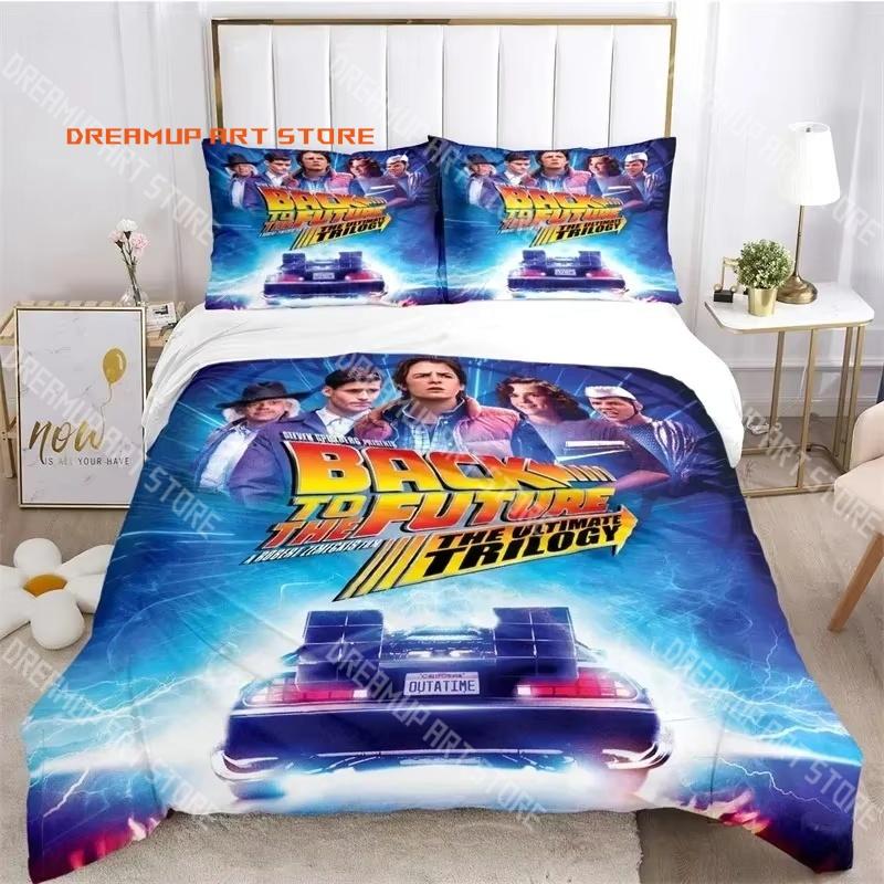 3D Print Back To The Future Movie Bedding Set Single Twin Full Queen King Size Bed Set Adult Kid Bedroom Duvetcover Set