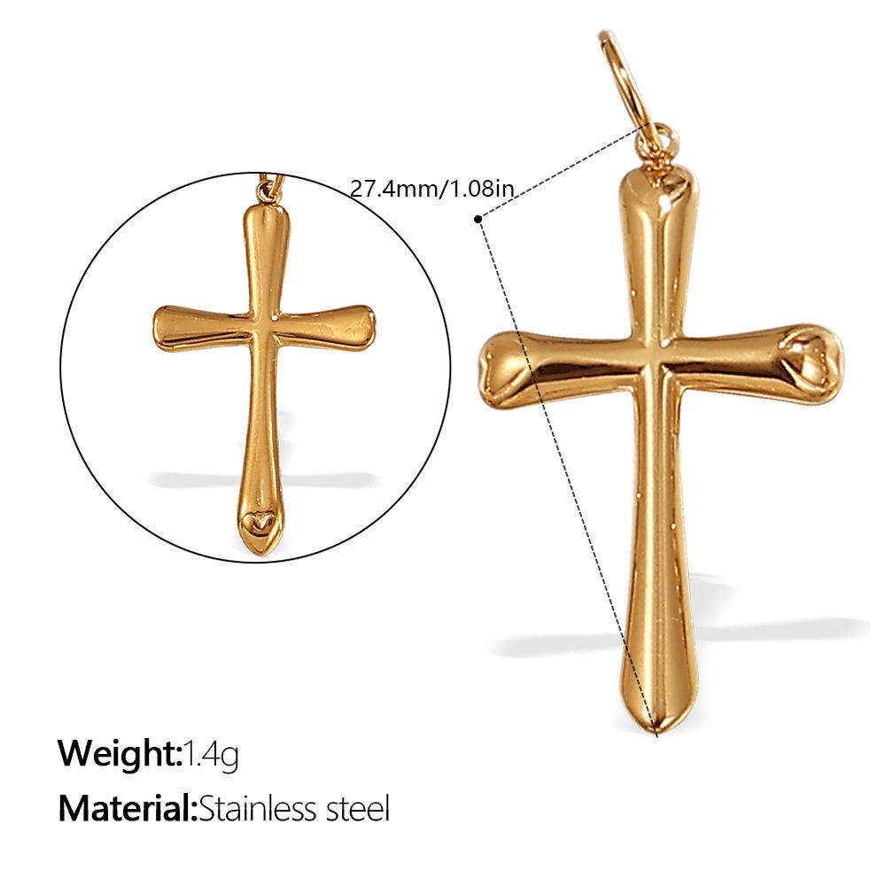 Vintage Cross Pendant Necklace Female Niche Design Hip Hop Fashion Pendant Jewelry Female