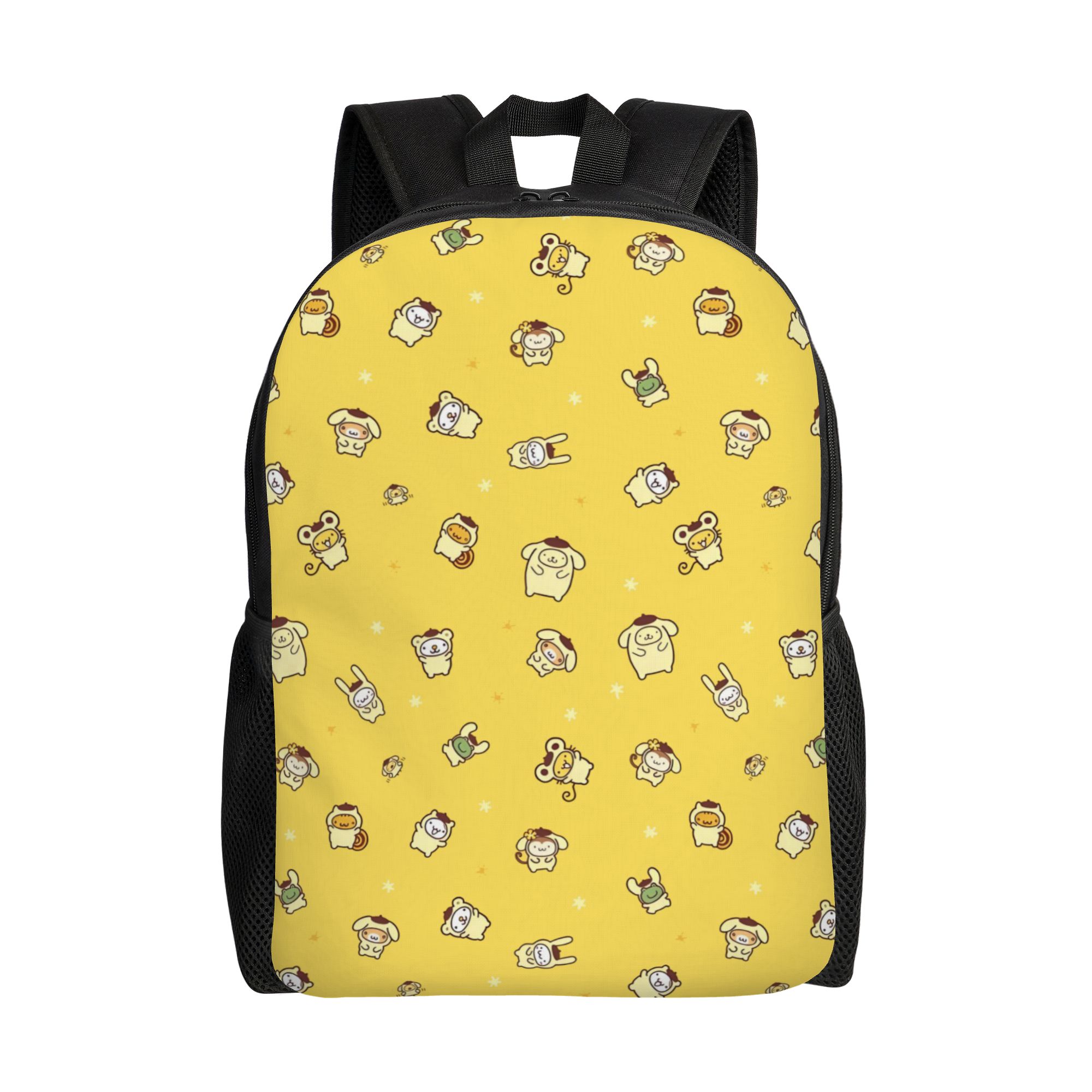 Gepersonaliseerde P-Pompompurines Rugzak Dames Heren Mode Boekentas voor School College Schattige Hondentassen One Size