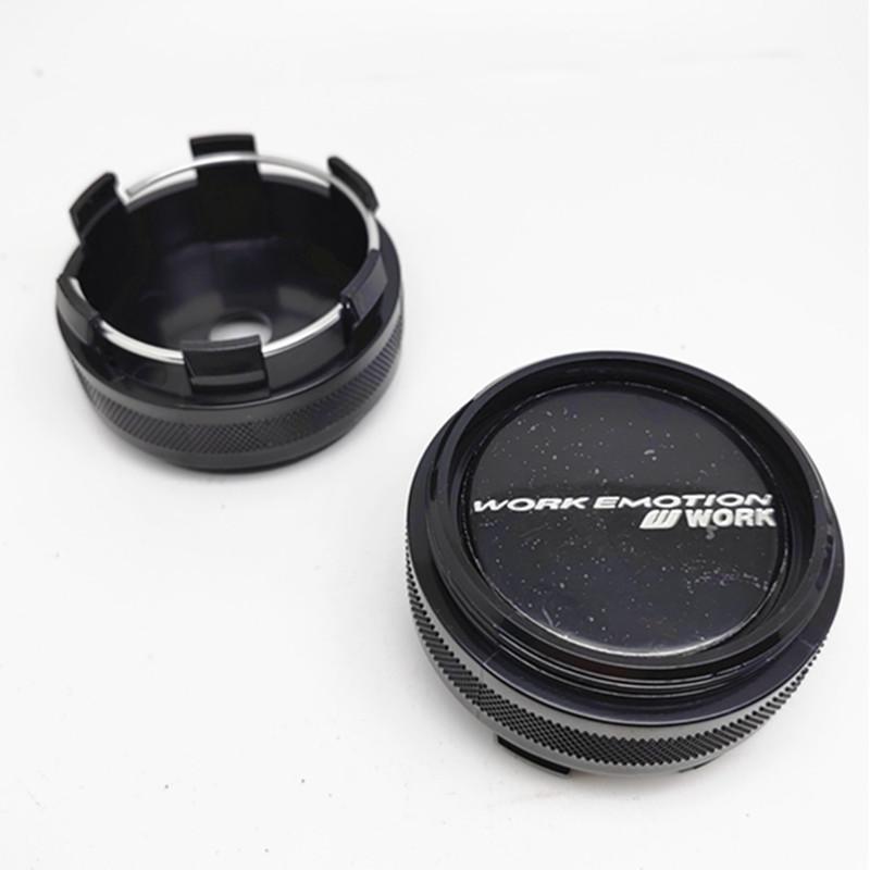 4pcs 62mm 56mm W Work Emotion Wheel Center Caps Hub Cover Car Rims Dust Proof Hubcaps Emblem чёрный
