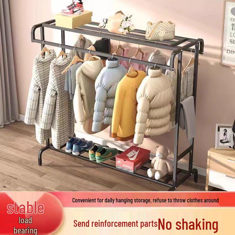 Vertical Clothes Drying & Coat Rack for Balcony or Bedroom
