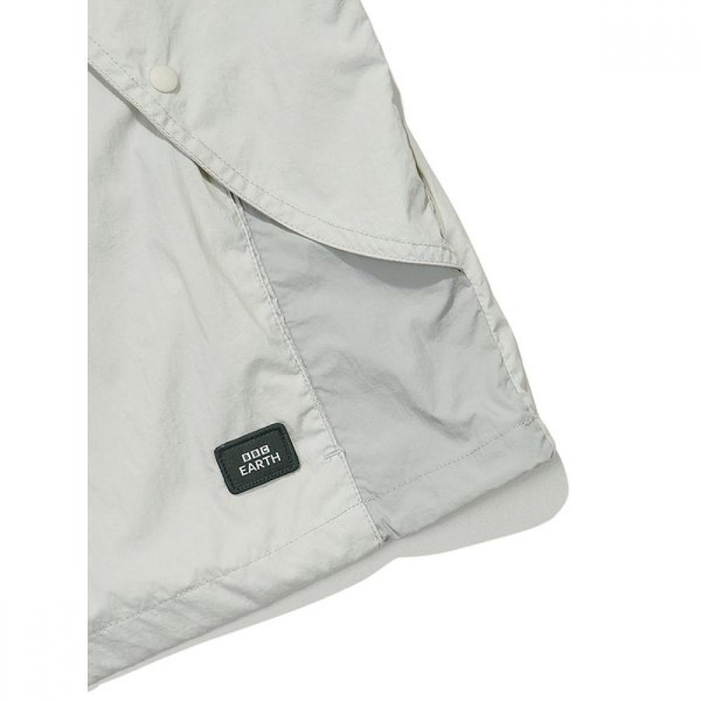 BBC EARTH Color Block Curve Anorak  Light Mint 