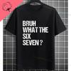 Funny Aura Energy 67 Battery Graphic TShirt with Six Seven Meme Desgin Short Sleeve Pure Cotton Round Neck Casual Tshirt