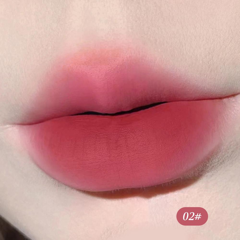 

HERORANGE Lip Mud с кисточкой для помады Cushion Air Matte Lip Glaze Cute Tube Mashed Lipstick Waterproof Velvet Muddy Lip Cream