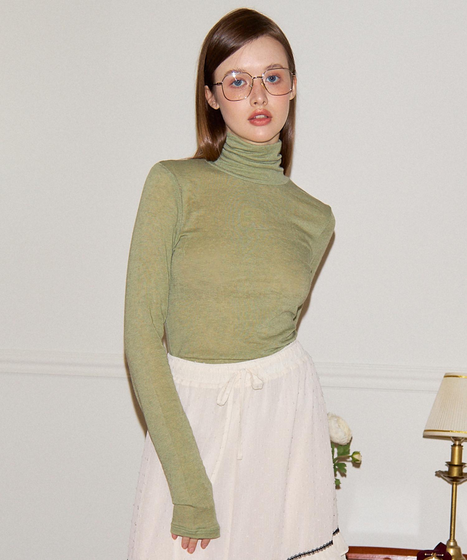 Salon De Yon Basic High Neck T_4 Colors Green/Free