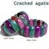 Natural 9 Color Botswana agate Stone Beads Bracelet Natural Gemstone Jewelry Bangle For man Woman For Gift Wholesale