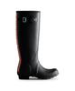 Hunter [Women] Original Hunter Color Back Print Tall Rain Boots - Black
